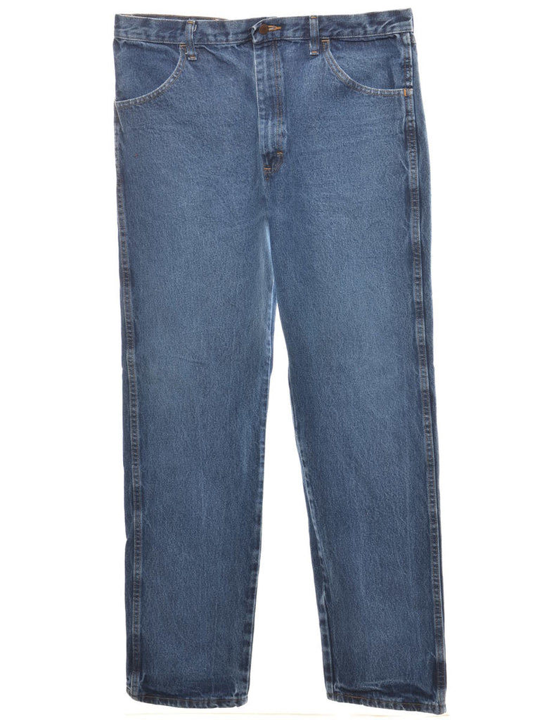 Stone Wash Straight Fit Jeans - W38 L34