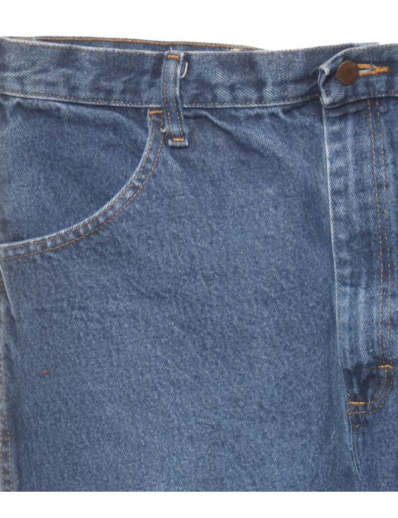 Stone Wash Straight Fit Jeans - W38 L34