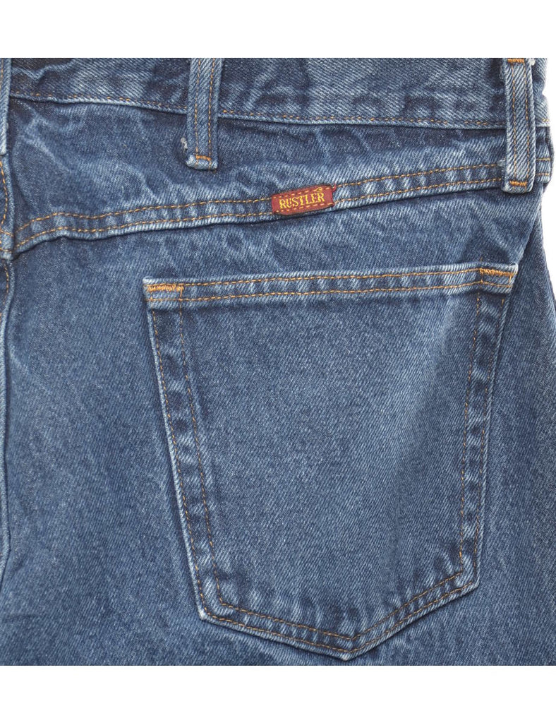 Stone Wash Straight Fit Jeans - W38 L34