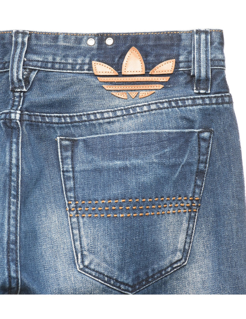 Stone Wash Straight Fit Jeans - W32 L32