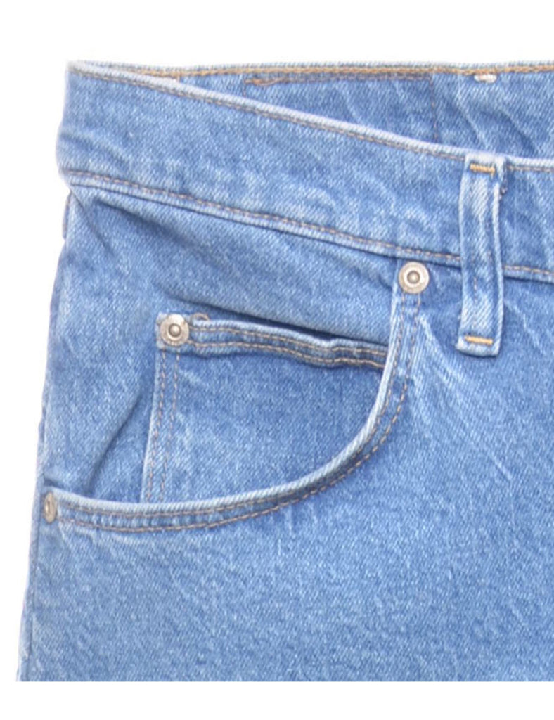 Straight- Leg Medium Wash Wrangler Jeans - W37 L32
