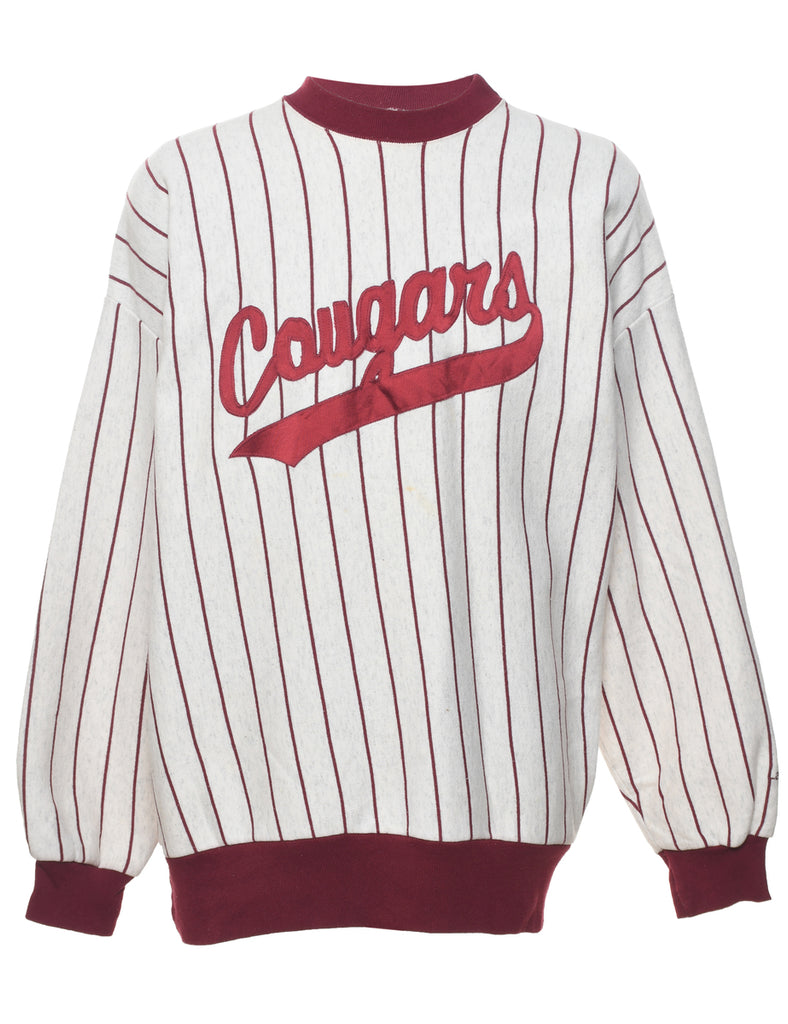 Striped Cougars Sweatshirt - XL