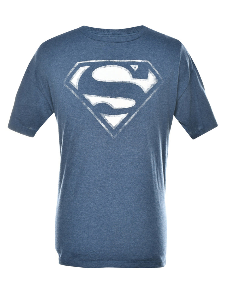 Superman Navy Classic Printed T-shirt - XL