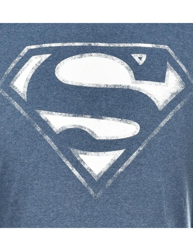 Superman Navy Classic Printed T-shirt - XL
