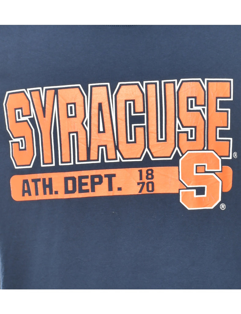 Syracuse Printed Navy T-shirt - XL