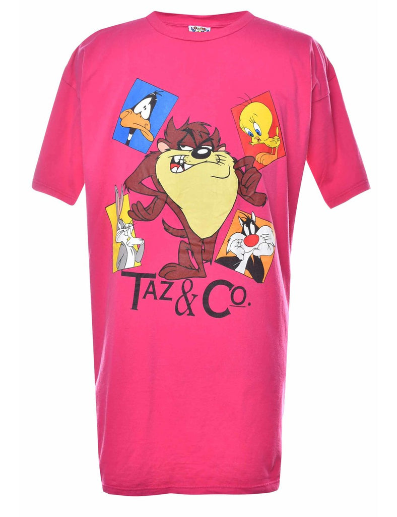 Taz & Co Looney Tunes Cartoon T-shirt - XL
