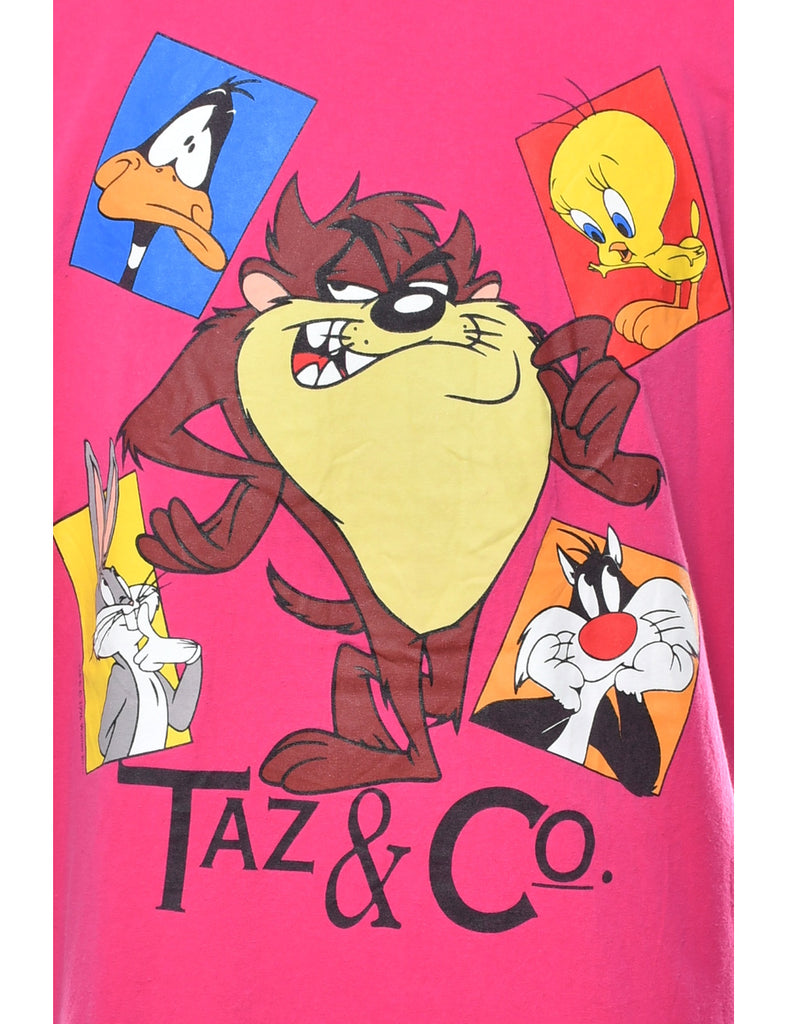 Taz & Co Looney Tunes Cartoon T-shirt - XL
