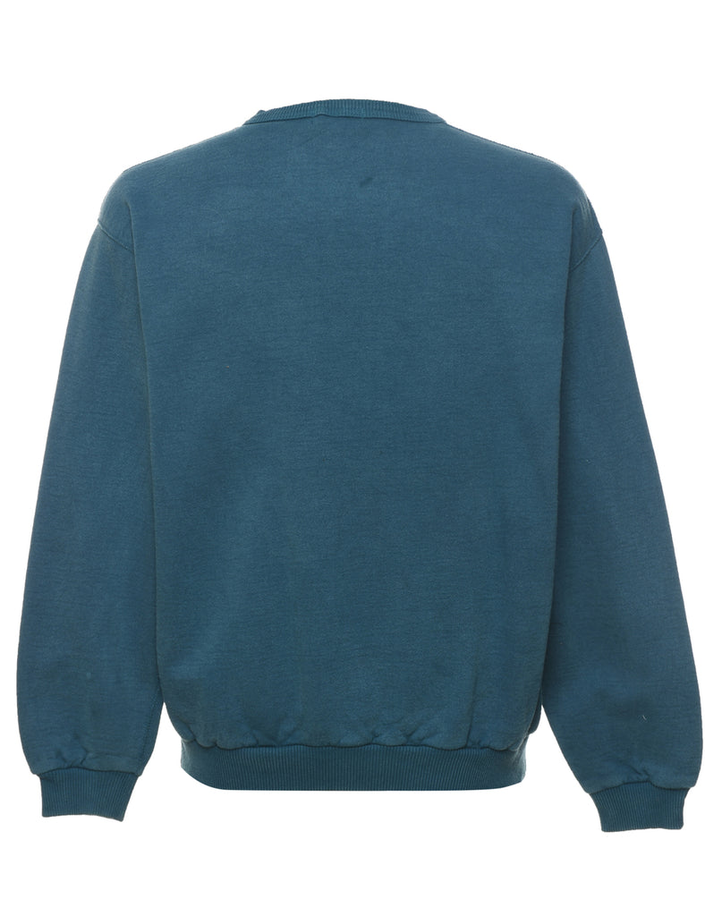 Teal Landscape Design Sweatshirt - S