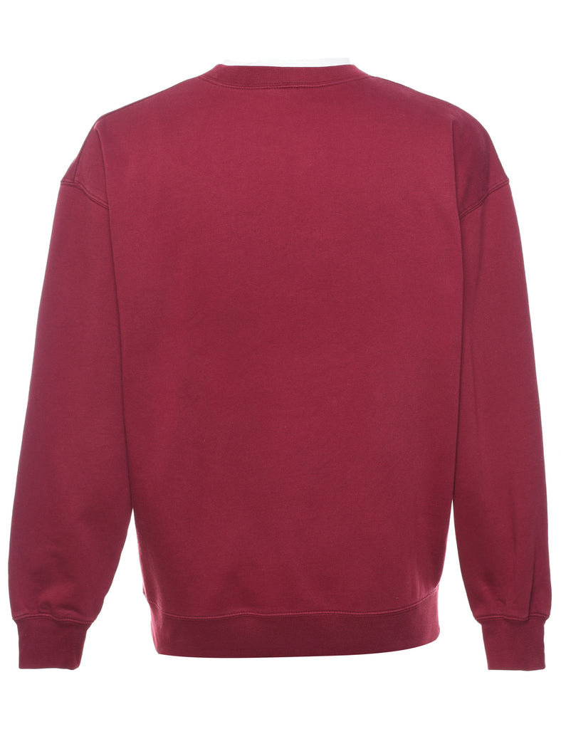 Teddy Bear Grandmas Love Maroon Sweatshirt - L