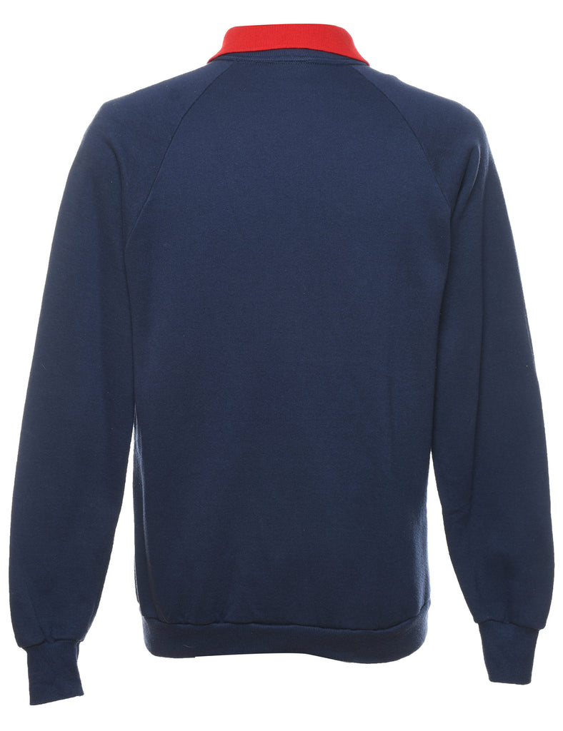 Teddy Bear Print Christmas Sweatshirt - M