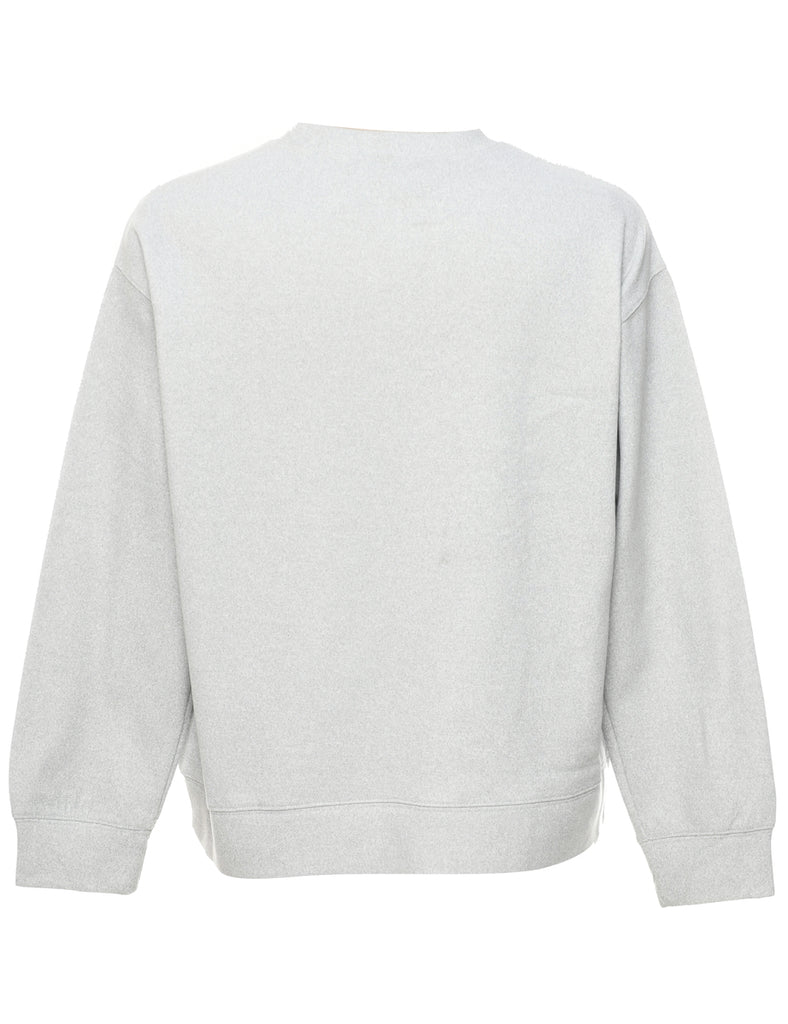 Teddy Bear Print Christmas Sweatshirt - L