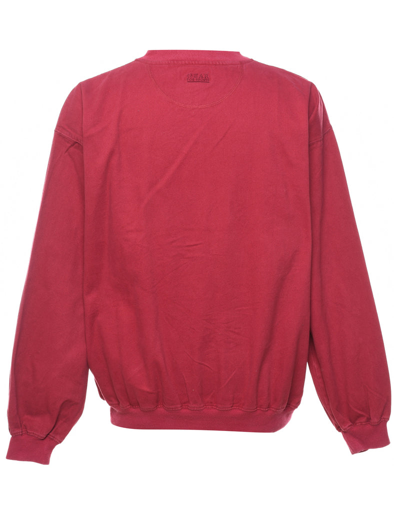 The Country Club Of North Carolina Red Embroidered Sweatshirt - L