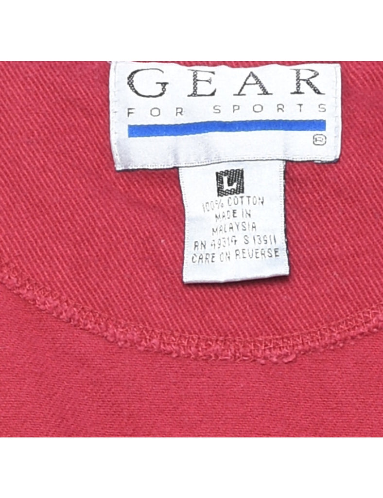 The Country Club Of North Carolina Red Embroidered Sweatshirt - L