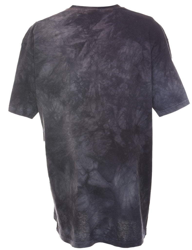 The Mountain Dark Grey Tie-Dye Design T-Shirt - XL