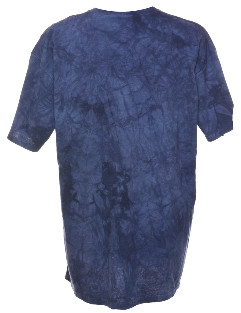 The Mountain Navy, Red & White American Flag Tie Dye T-shirt - XXL