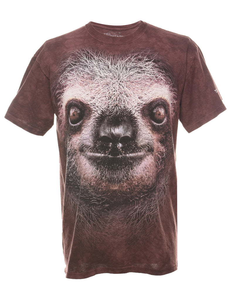 The Mountain Sloth Design T-Shirt - M