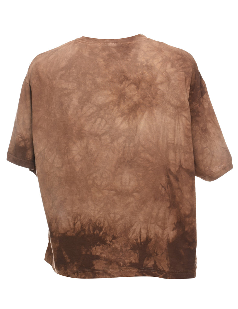 The Mountain Stag Design Tie Dye T-Shirt - XL
