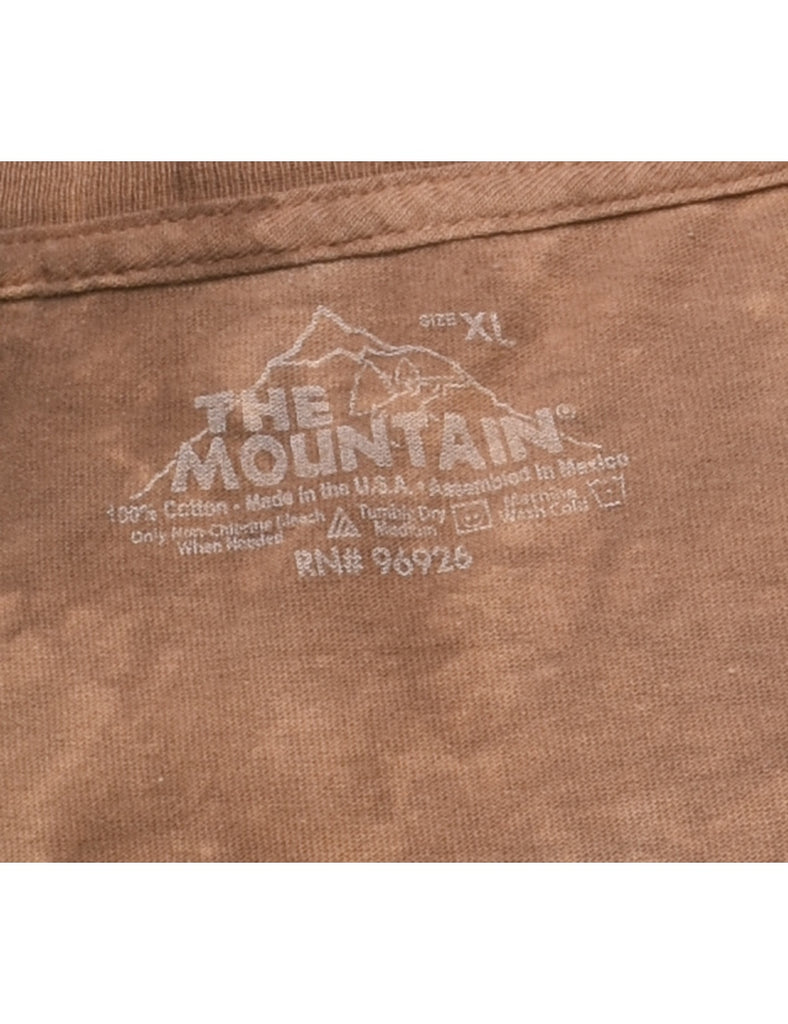 The Mountain Stag Design Tie Dye T-Shirt - XL