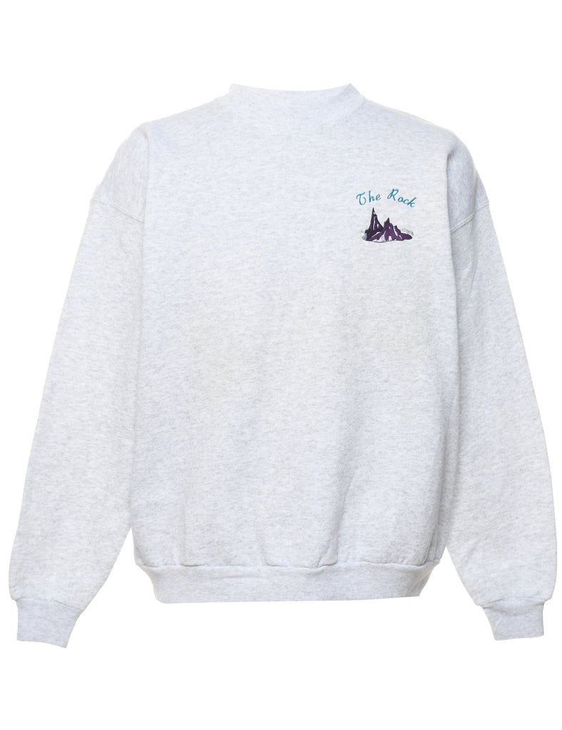 The Rock Plain Light Grey Sweatshirt - XL