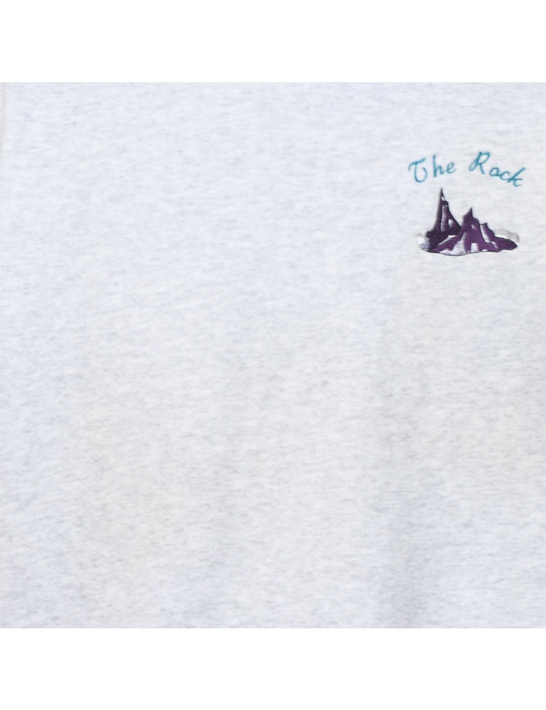 The Rock Plain Light Grey Sweatshirt - XL