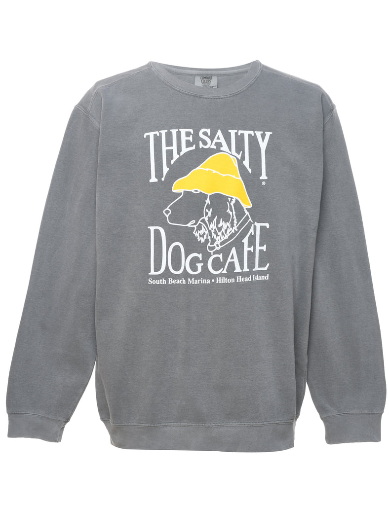 The Salty Dog Cafe Printed Sweatshirt - M