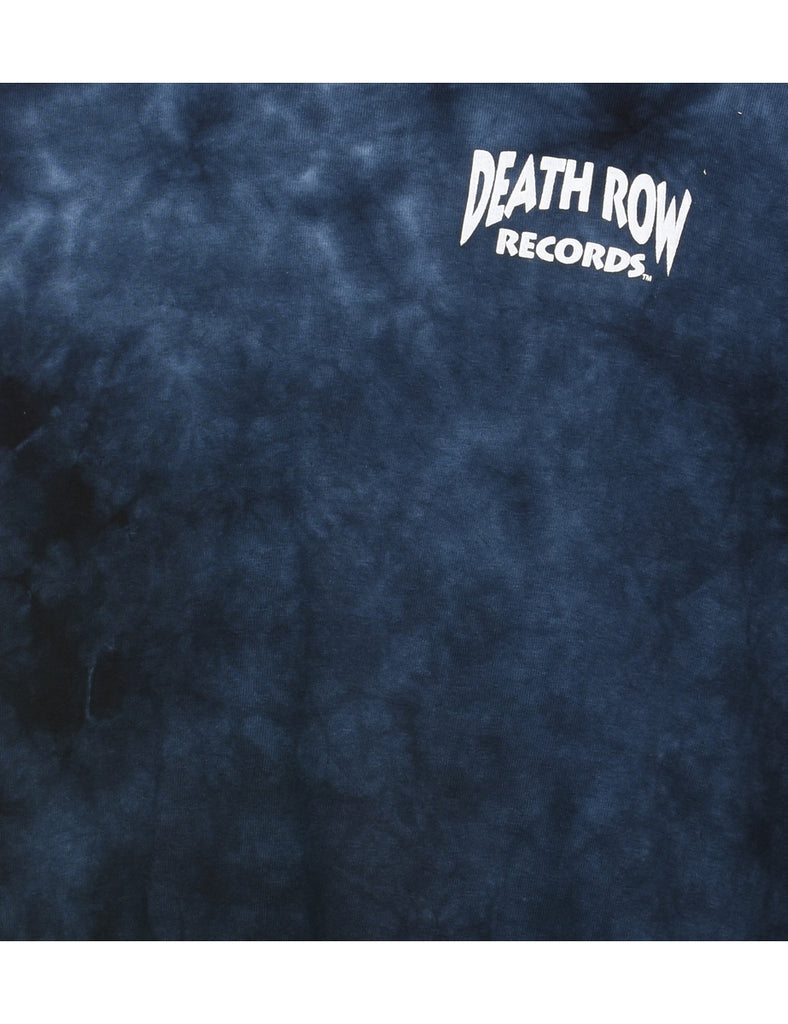Tie Dye 1990s Death Row Records Printed T-shirt - L