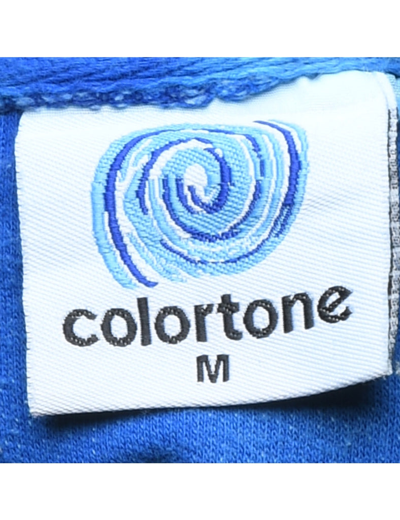 Tie-Dye Design Blue Cavendish Hoodie - M
