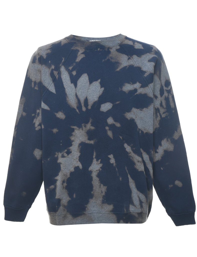 Tie-Dye Design Dark Grey Sweatshirt - L