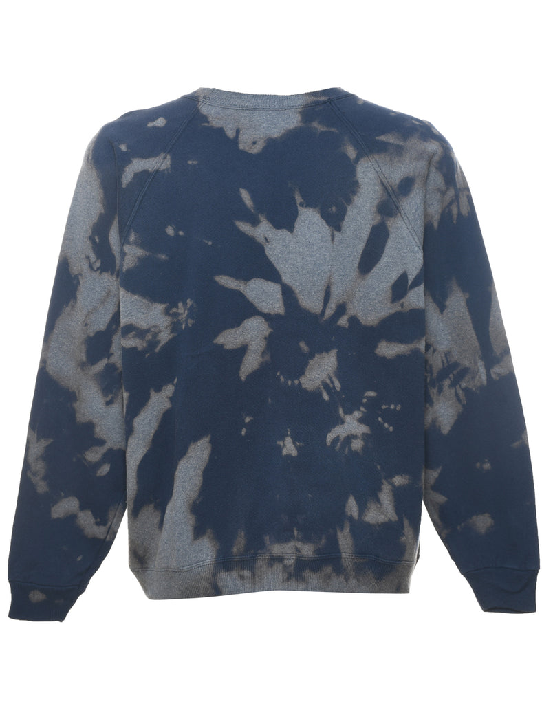 Tie-Dye Design Dark Grey Sweatshirt - L