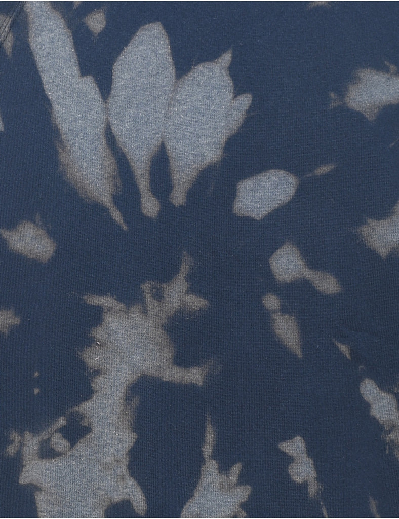 Tie-Dye Design Dark Grey Sweatshirt - L