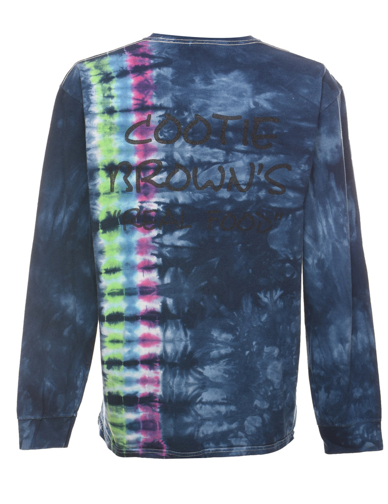 Tie Dye Design Multi-Colour Long Sleeve T-Shirt - L