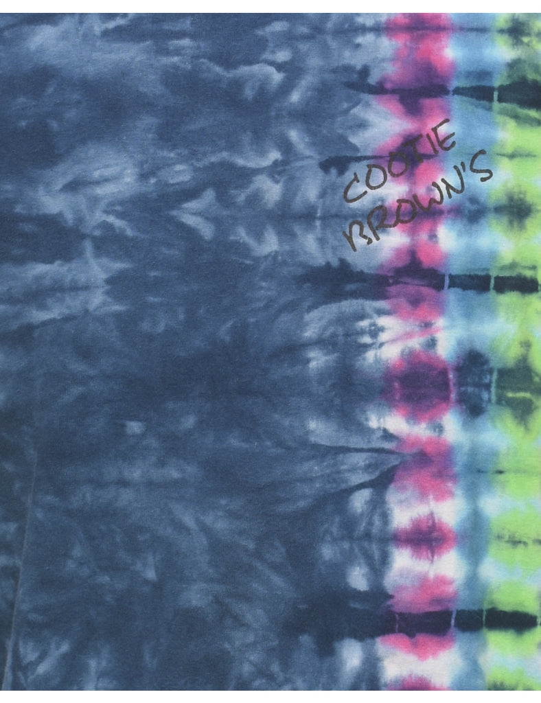 Tie Dye Design Multi-Colour Long Sleeve T-Shirt - L