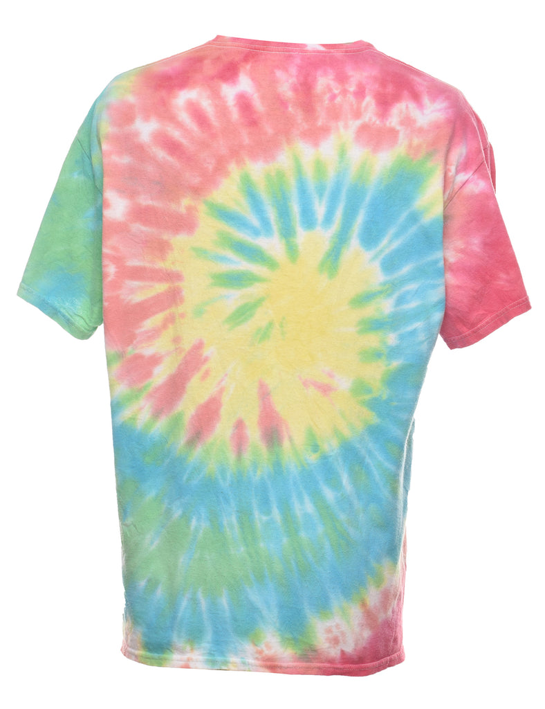 Tie Dye Design Multi-Colour M&M T-shirt - L