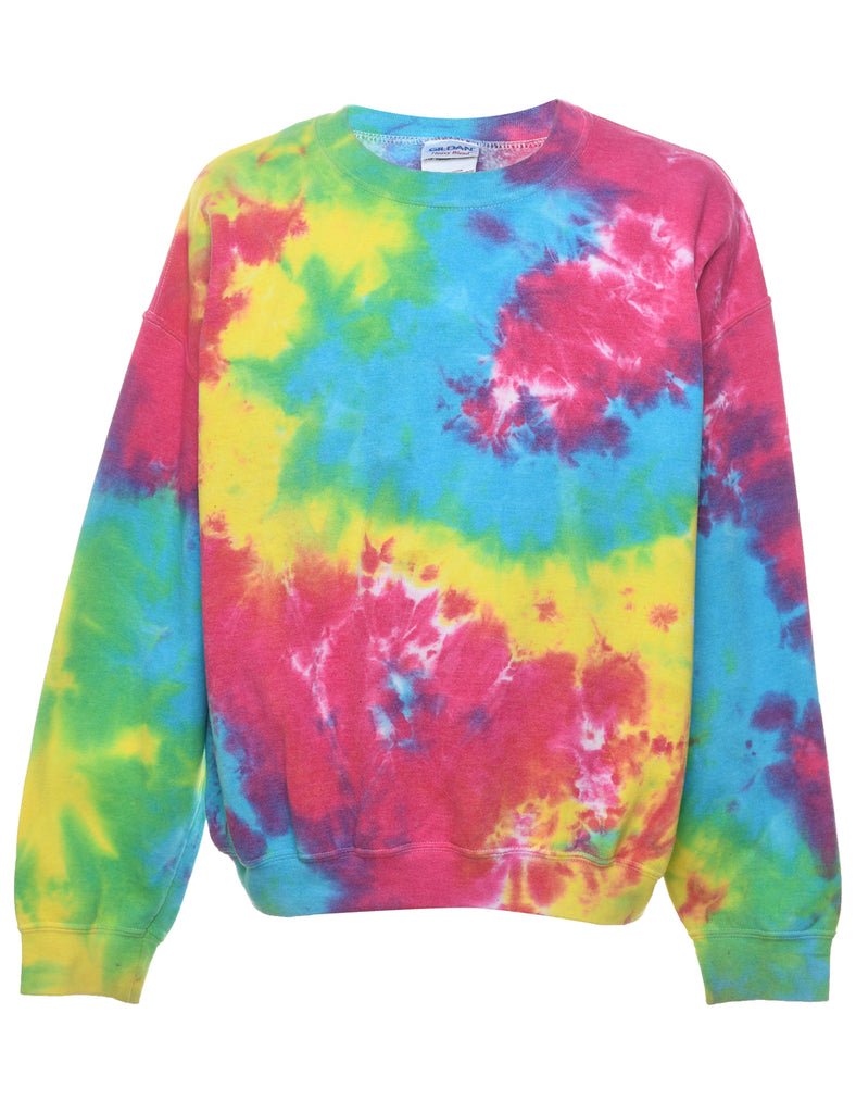 Tie-dye Design Multi-Colour Sweatshirt - XL