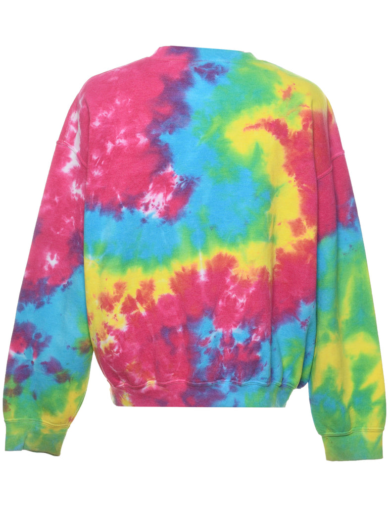 Tie-dye Design Multi-Colour Sweatshirt - XL