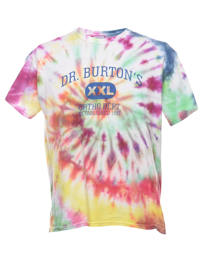 Tie Dye DR. Burton's Printed T-shirt - M