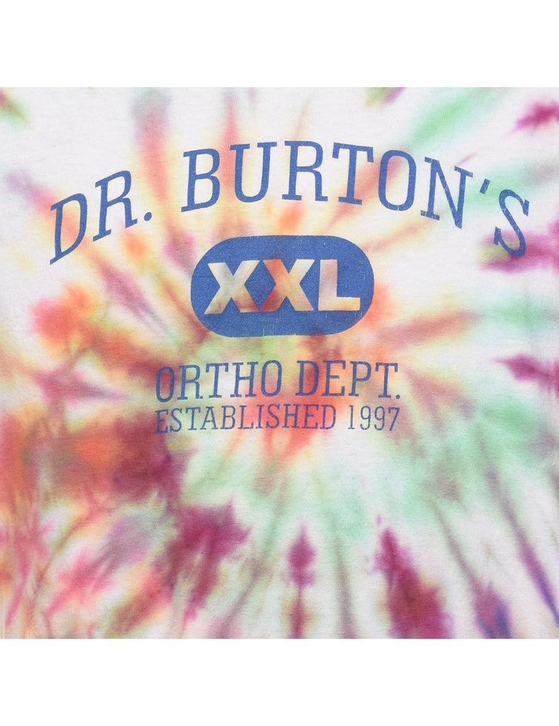 Tie Dye DR. Burton's Printed T-shirt - M