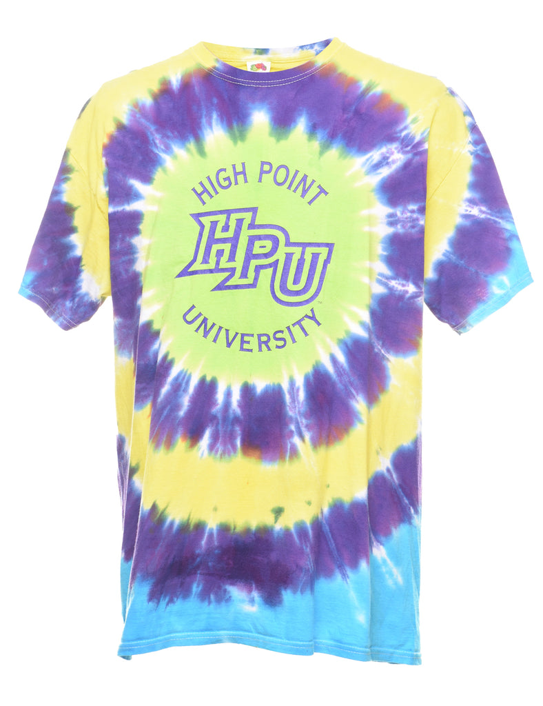 Tie Dye HPU Printed T-shirt - XL
