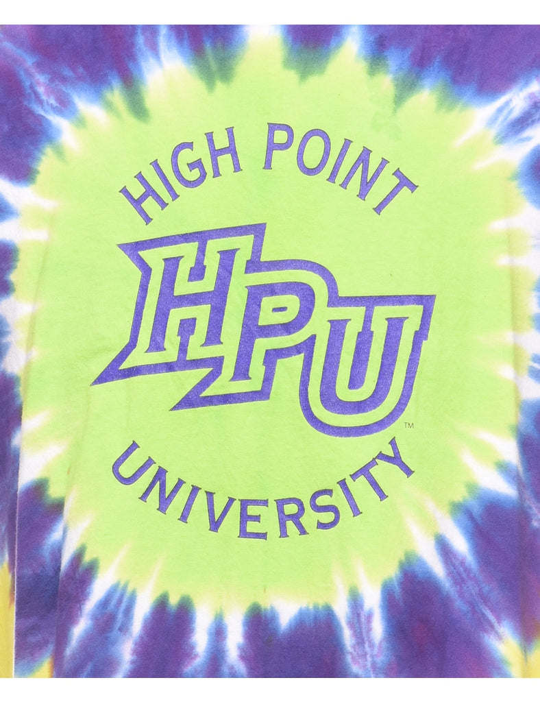Tie Dye HPU Printed T-shirt - XL