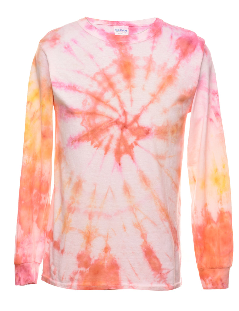 Tie Dye Multi-Colour Long Sleeve Printed T-shirt - S
