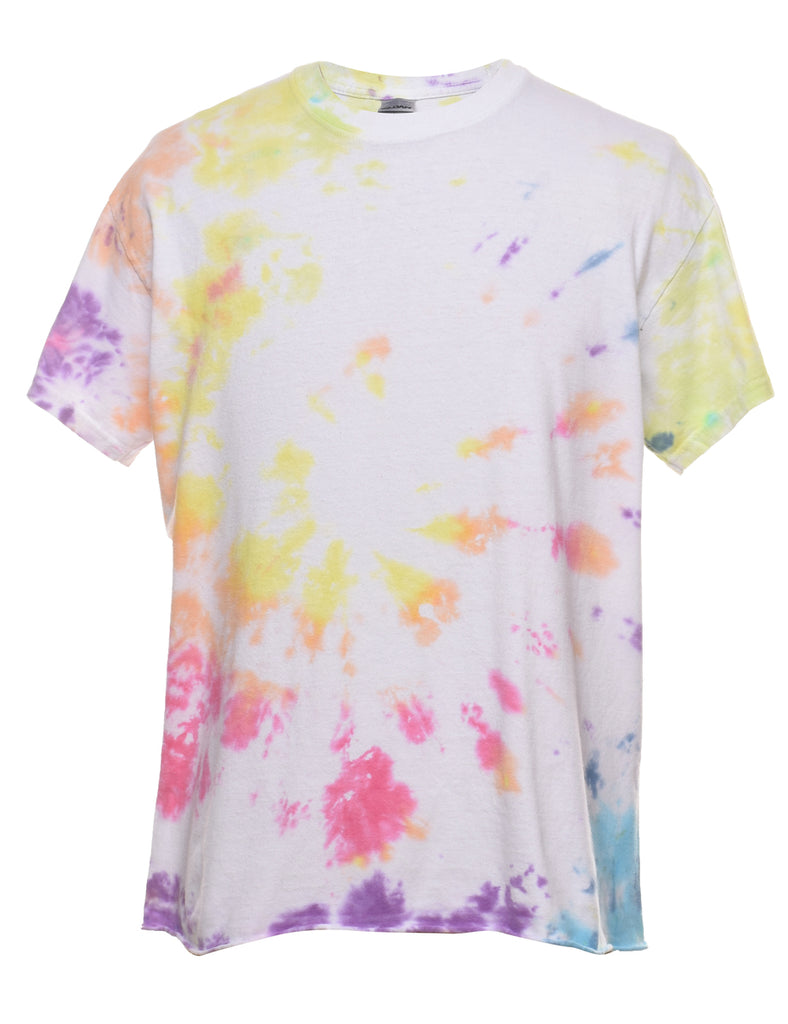 Tie Dye Multi-Colour Printed T-shirt - M