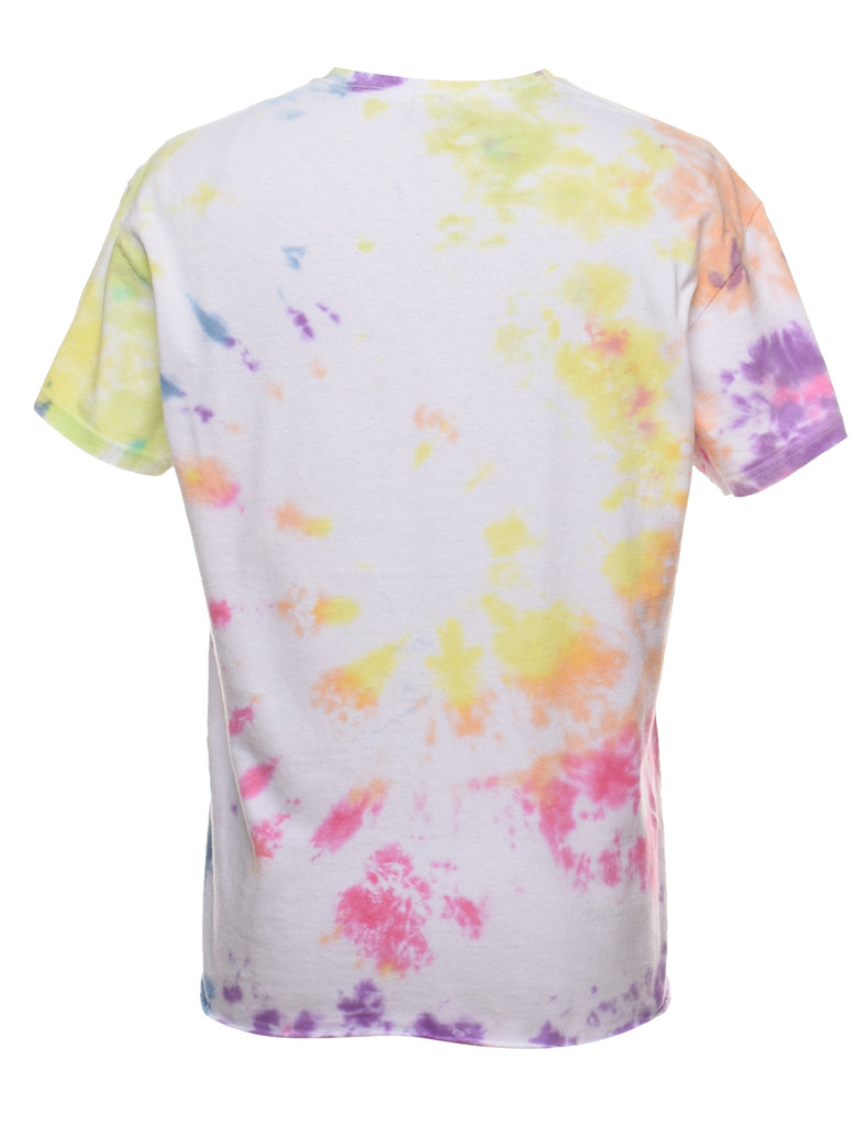 Tie Dye Multi-Colour Printed T-shirt - M