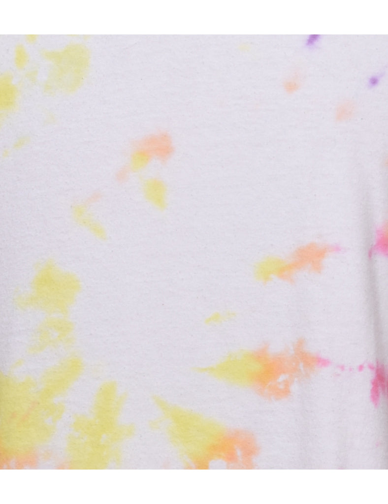 Tie Dye Multi-Colour Printed T-shirt - M