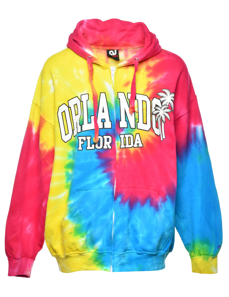 Tie-dye Orlando Florida Hoodie - XL