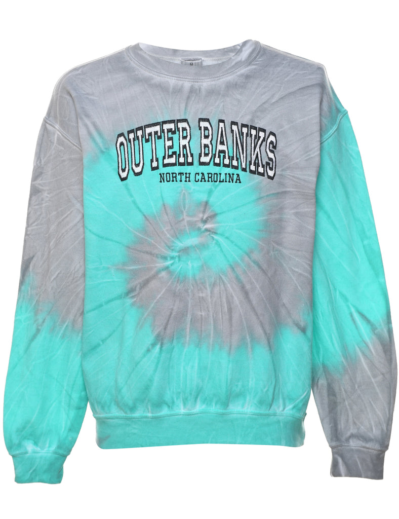 Tie-dye Outer Banks Embroidered Sweatshirt - M