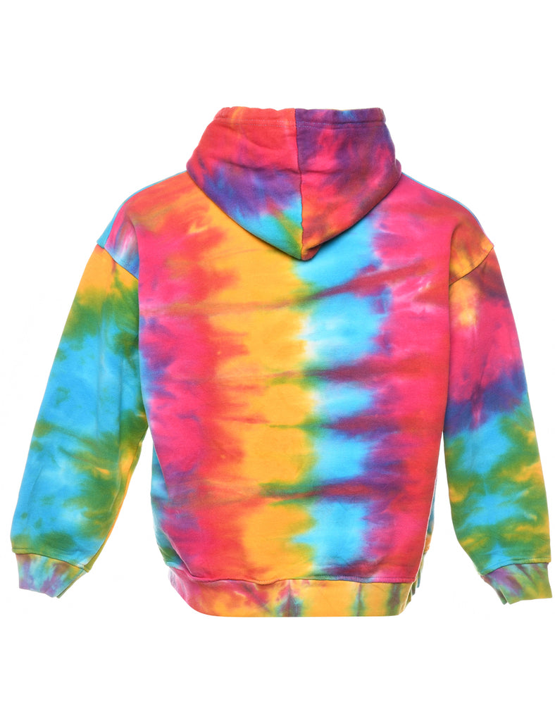 Tie-dye Printed Multi-Colour Hoodie - M