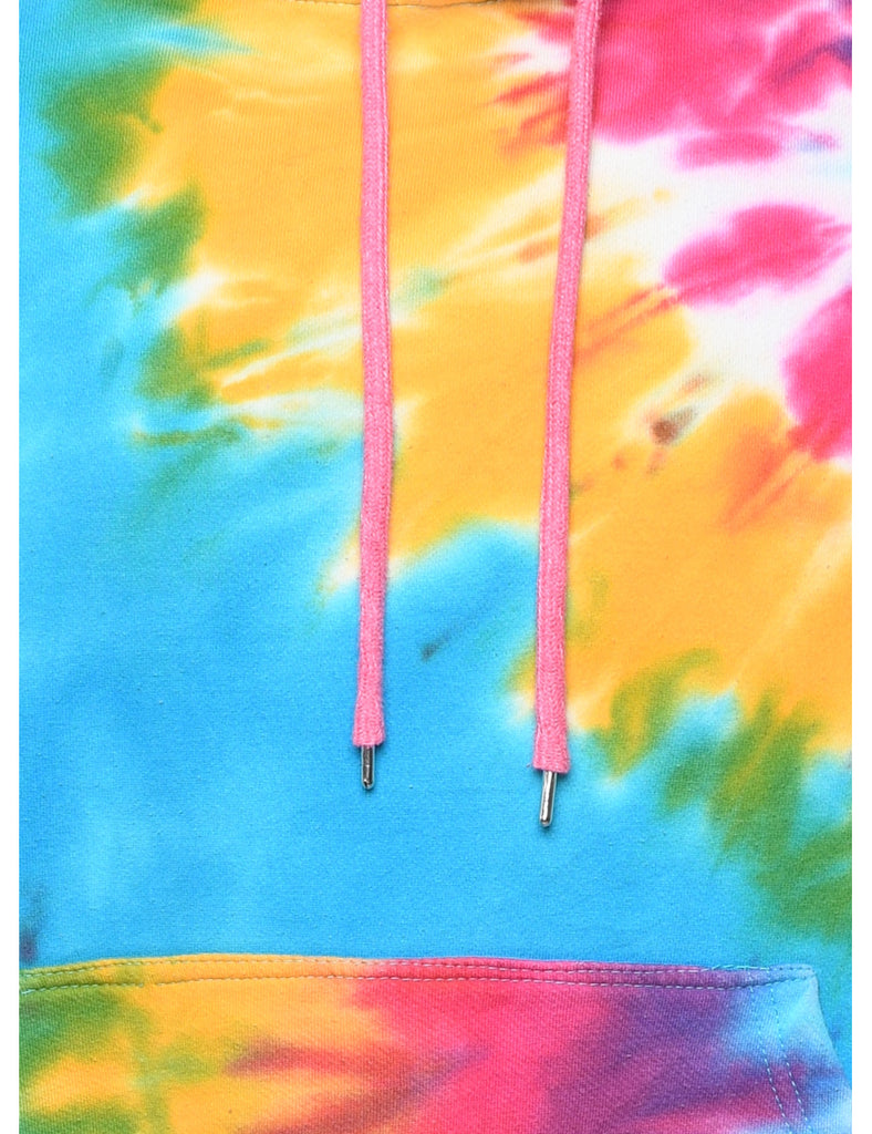 Tie-dye Printed Multi-Colour Hoodie - M