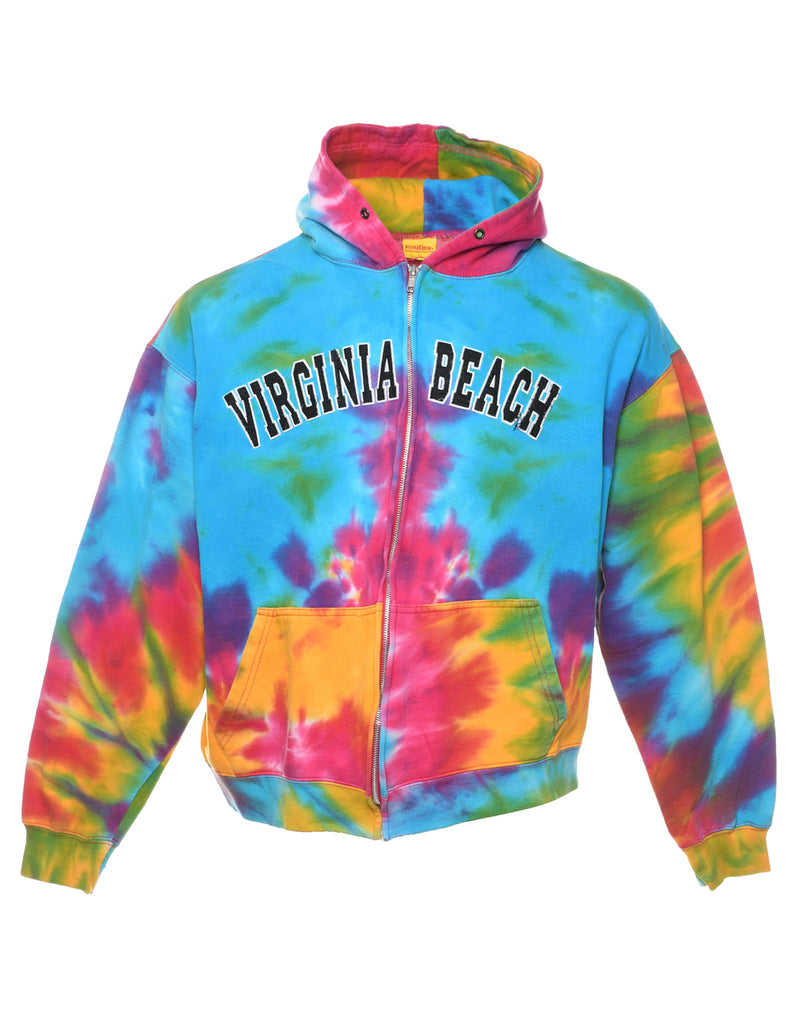 Tie-dye Virginia Beach Multi-Colour Hoodie - XL