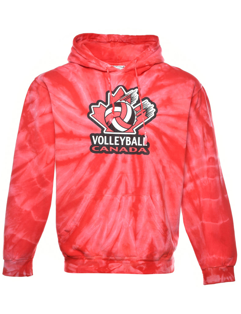 Tie-dye Volleyball Canada Printed Hoodie - S