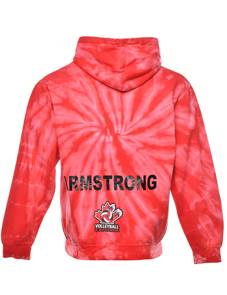Tie-dye Volleyball Canada Printed Hoodie - S